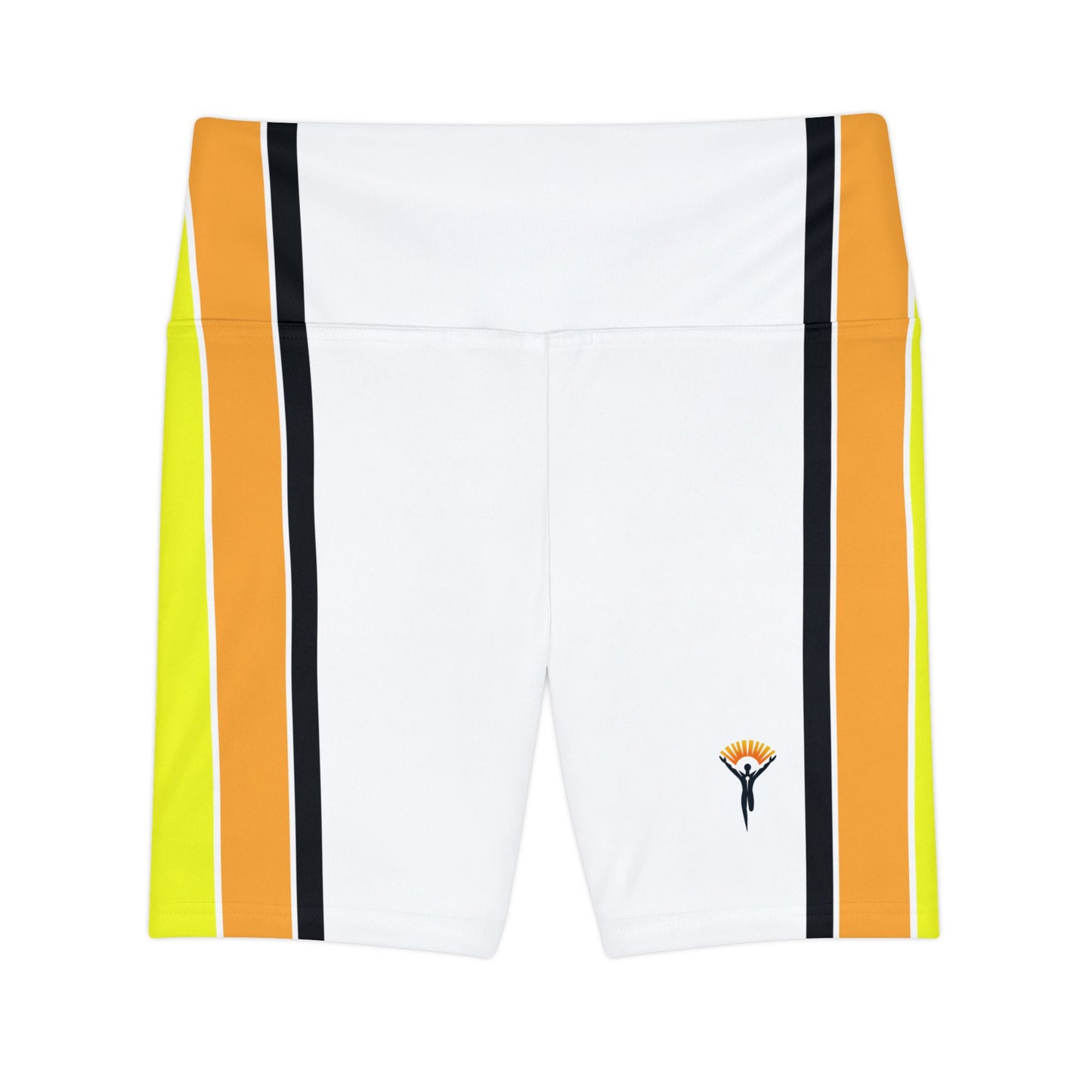 Ye Fleet Vertical Striped White - Women's Workout Shorts