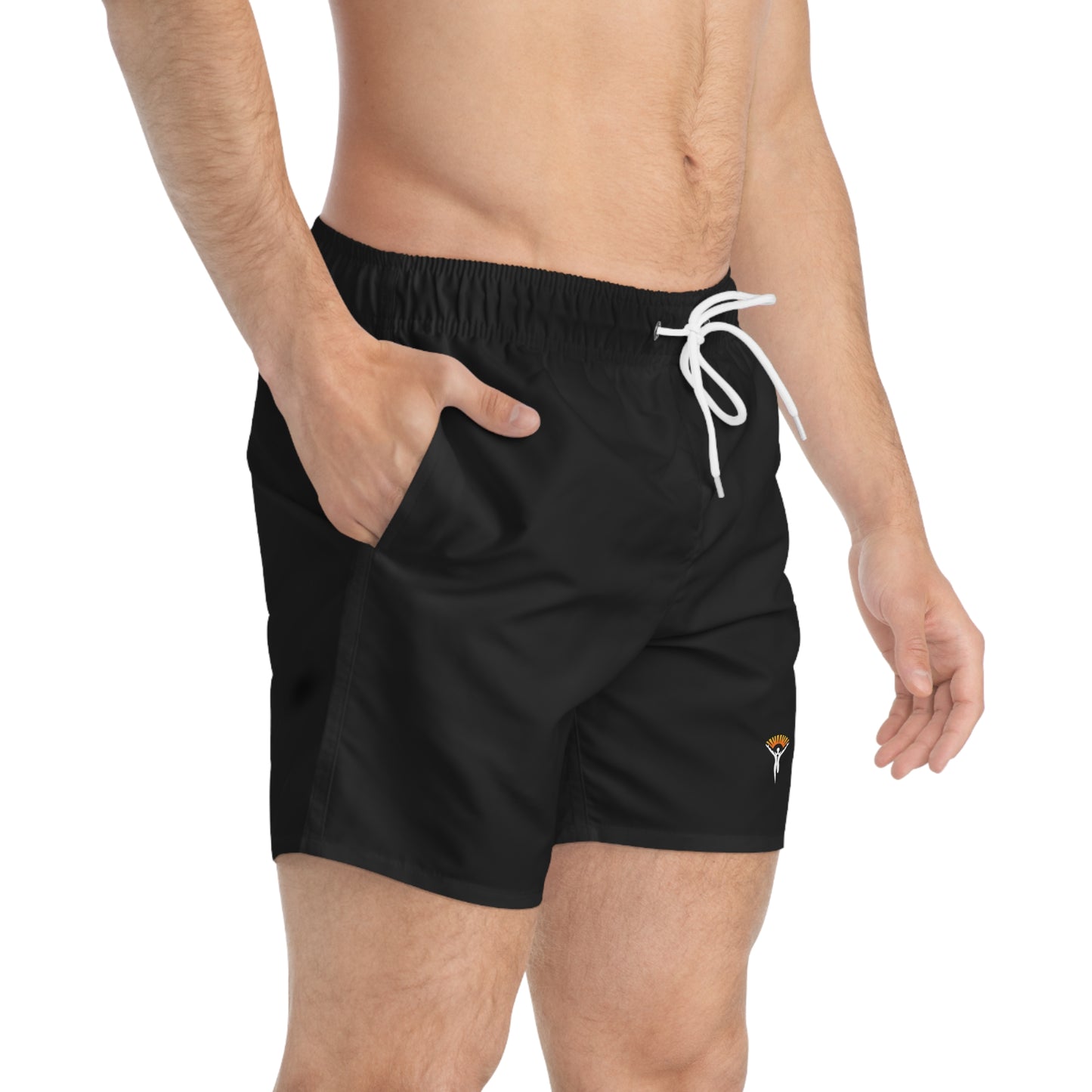 Ye Fleet Black Swim Trunks