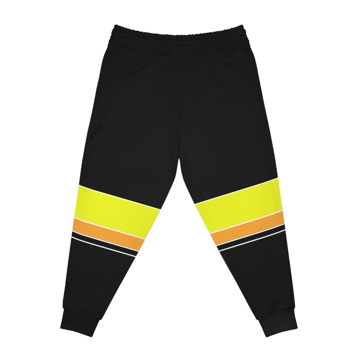 Ye Fleet Black with yellow stripes Athletic Joggers