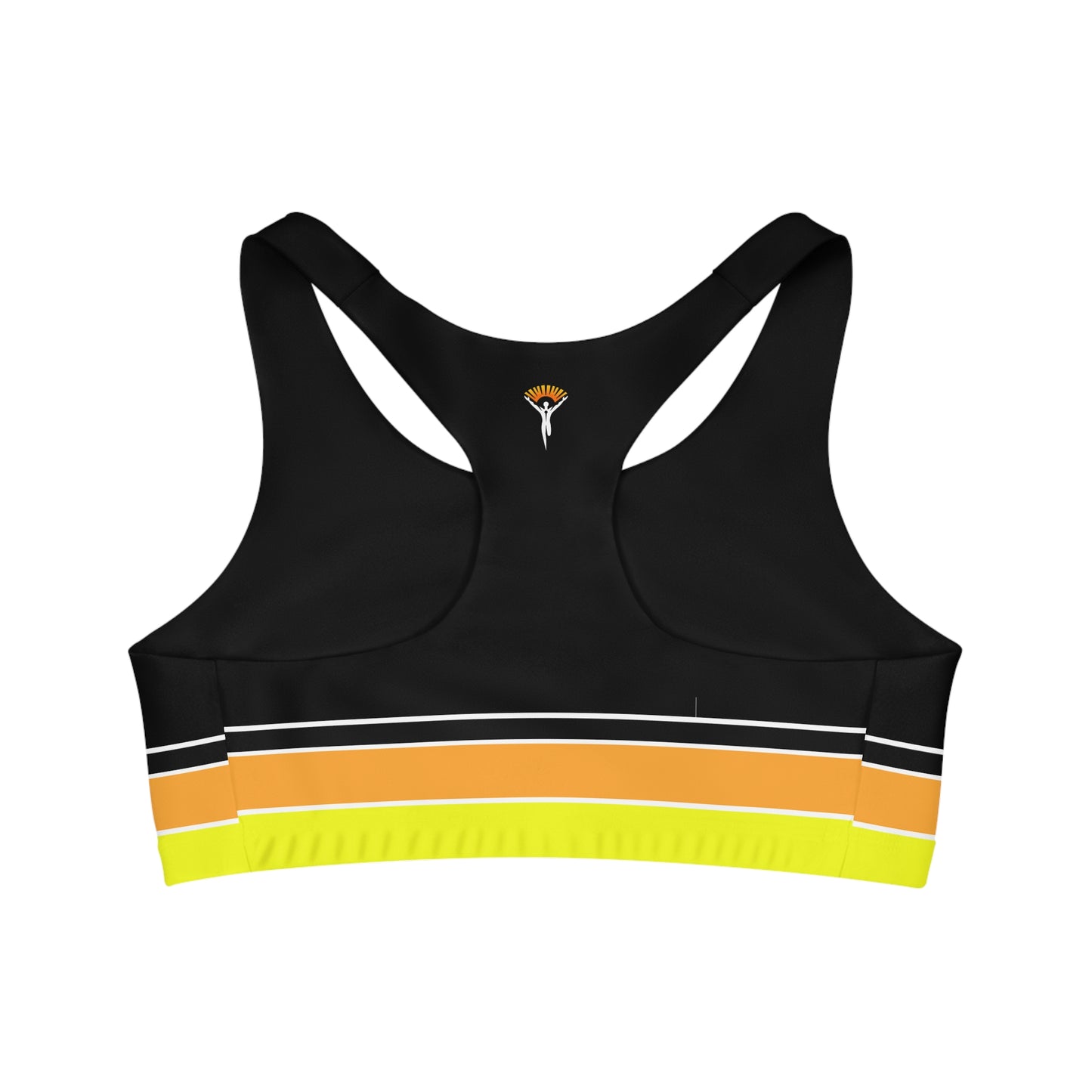 Striped Sports Bra - Ye Fleet Horizontal on Black