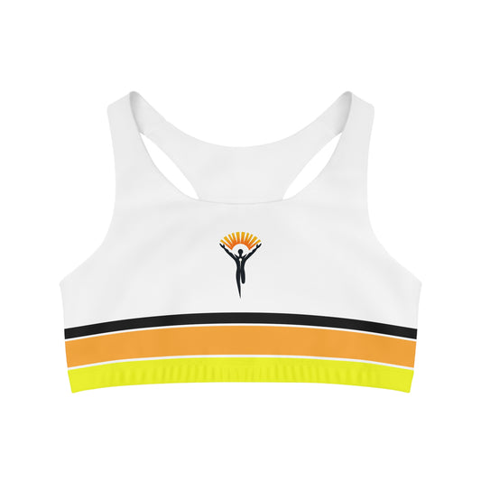 Ye Fleet Horizontal Strip Sports Bra