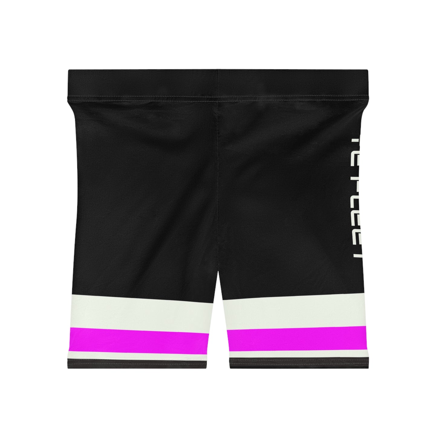 Ye Fleet Cycling Pink Stripes Biker Shorts