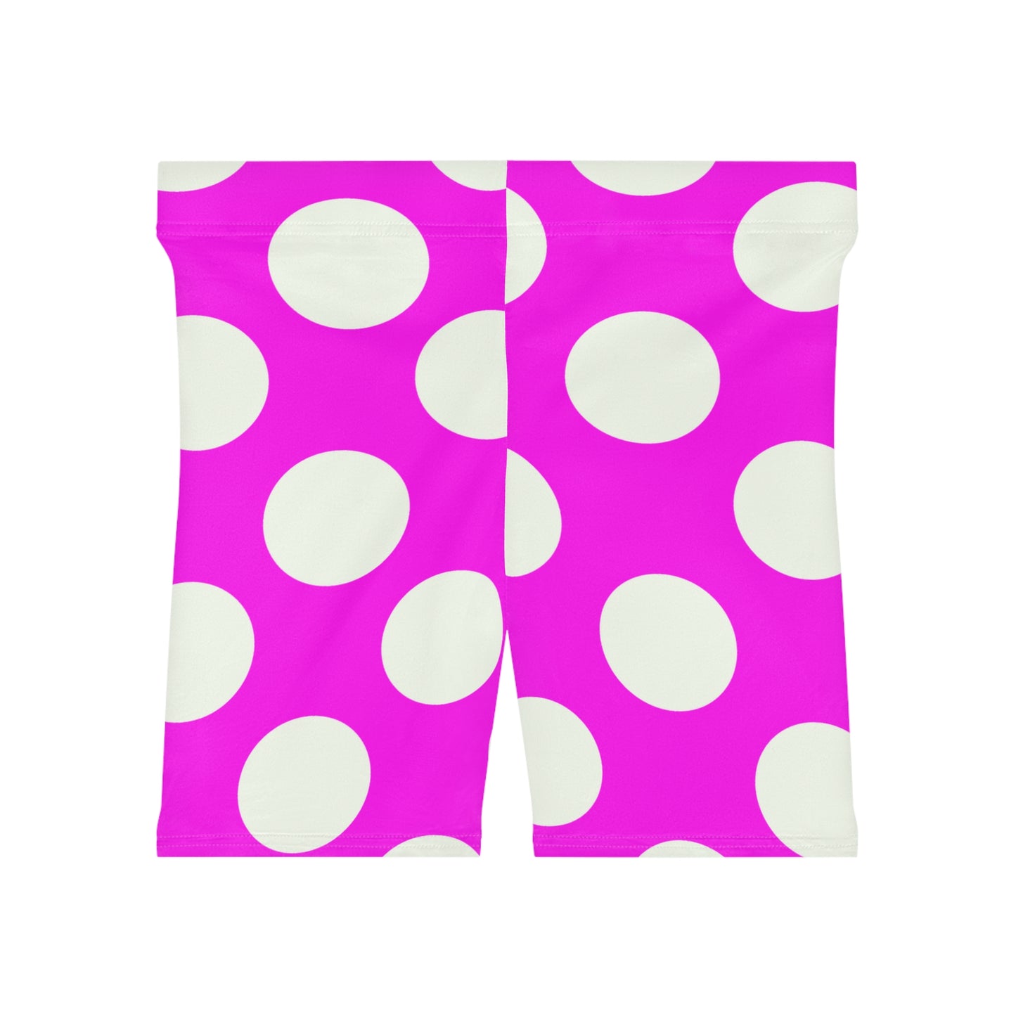 Ye Fleet Cycling Pink Stripes & Polka Dots Biker Shorts