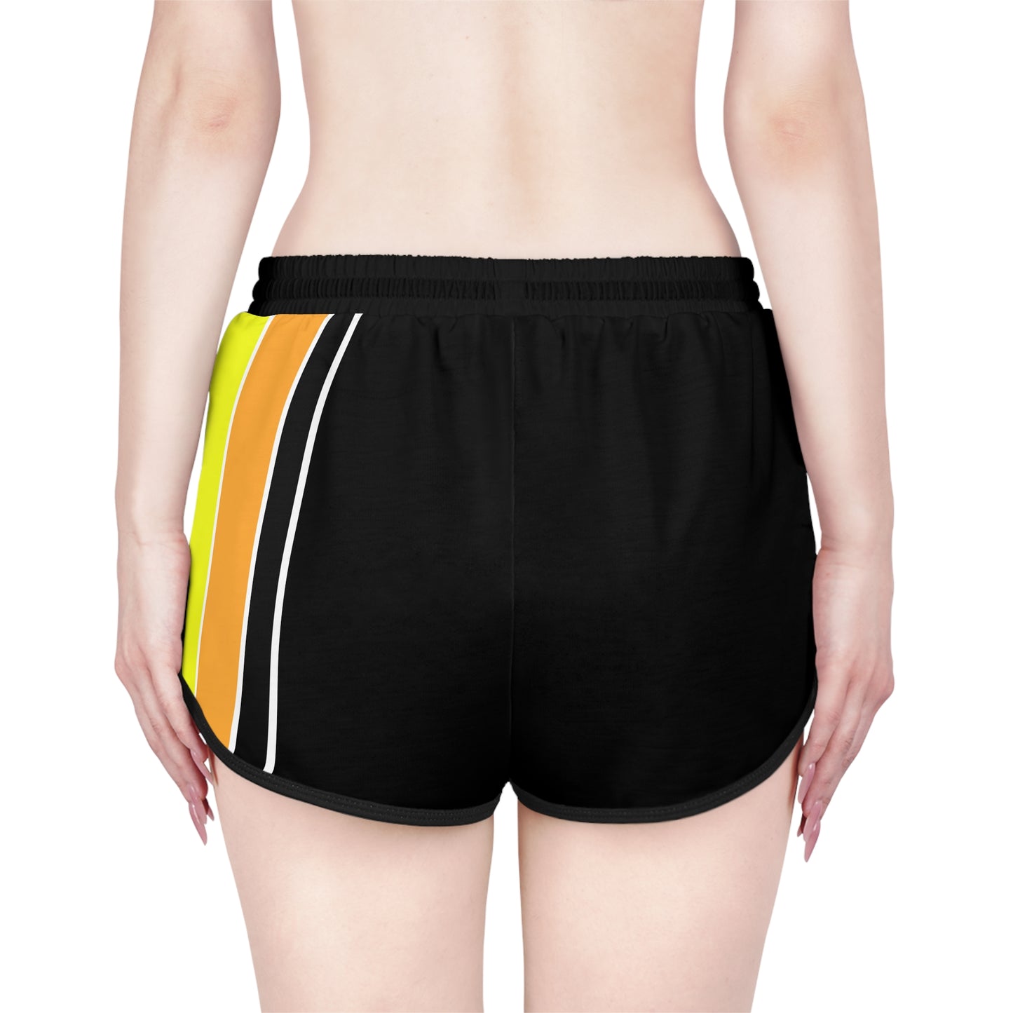 Ye Fleet Relaxed Black Shorts Vertical Striped (AOP)