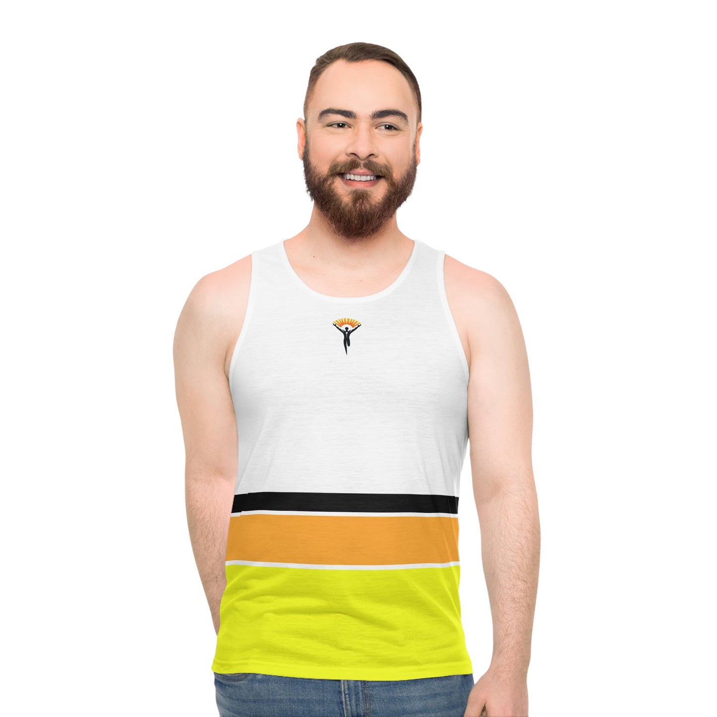 Ye Fleet Unisex Tank Top with Horizontal stripes