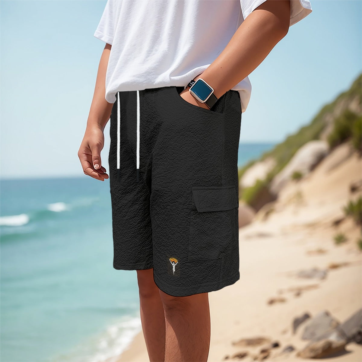 Ye Fleet All-Over Print Men's Cargo Shorts