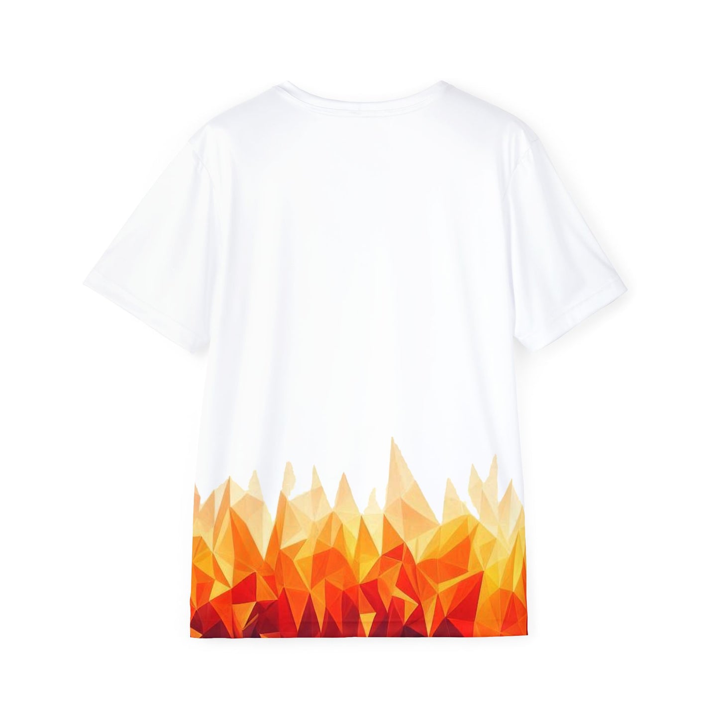 Flame on white Men's Sports Jersey (AOP)