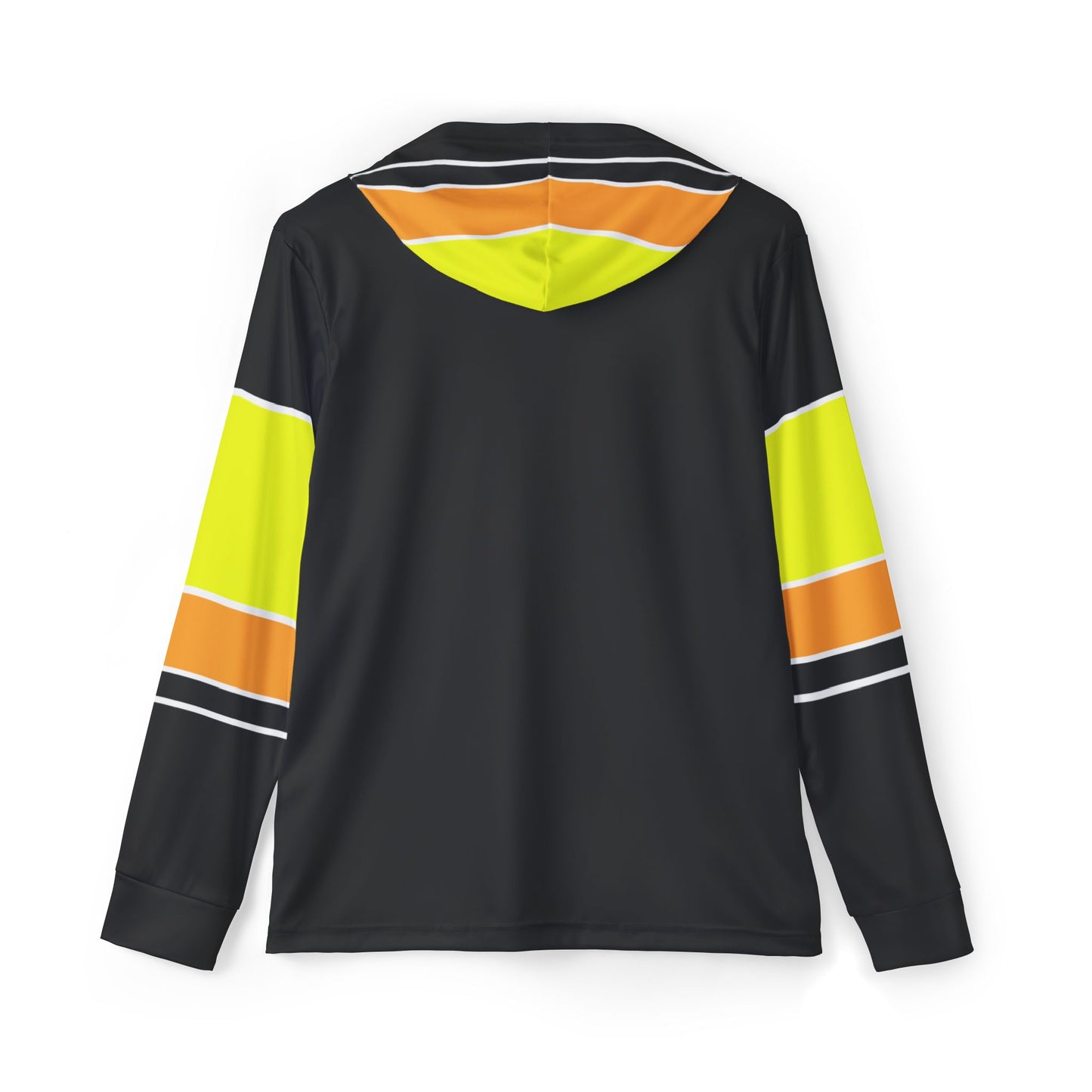 Ye Fleet Black Long Sleeve Performance Sports Hoodie for Men