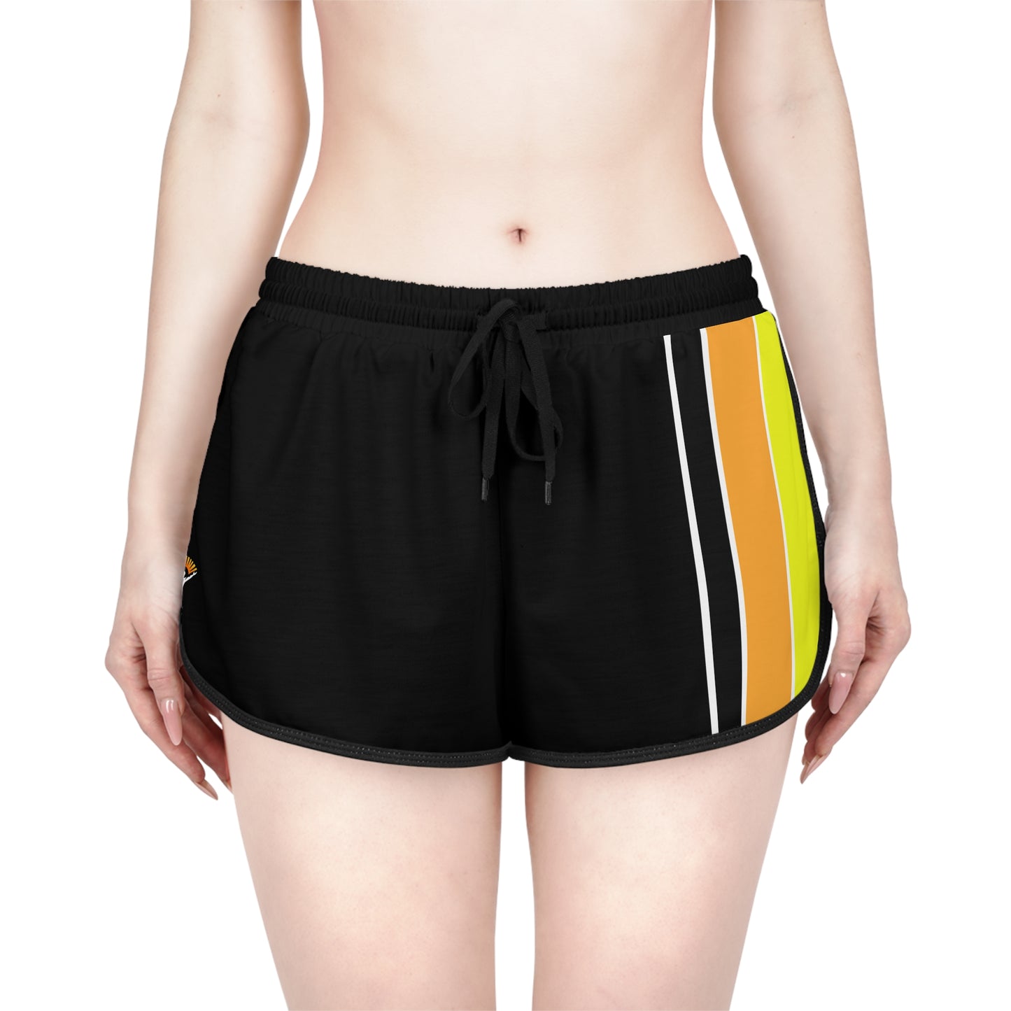 Ye Fleet Relaxed Black Shorts Vertical Striped (AOP)