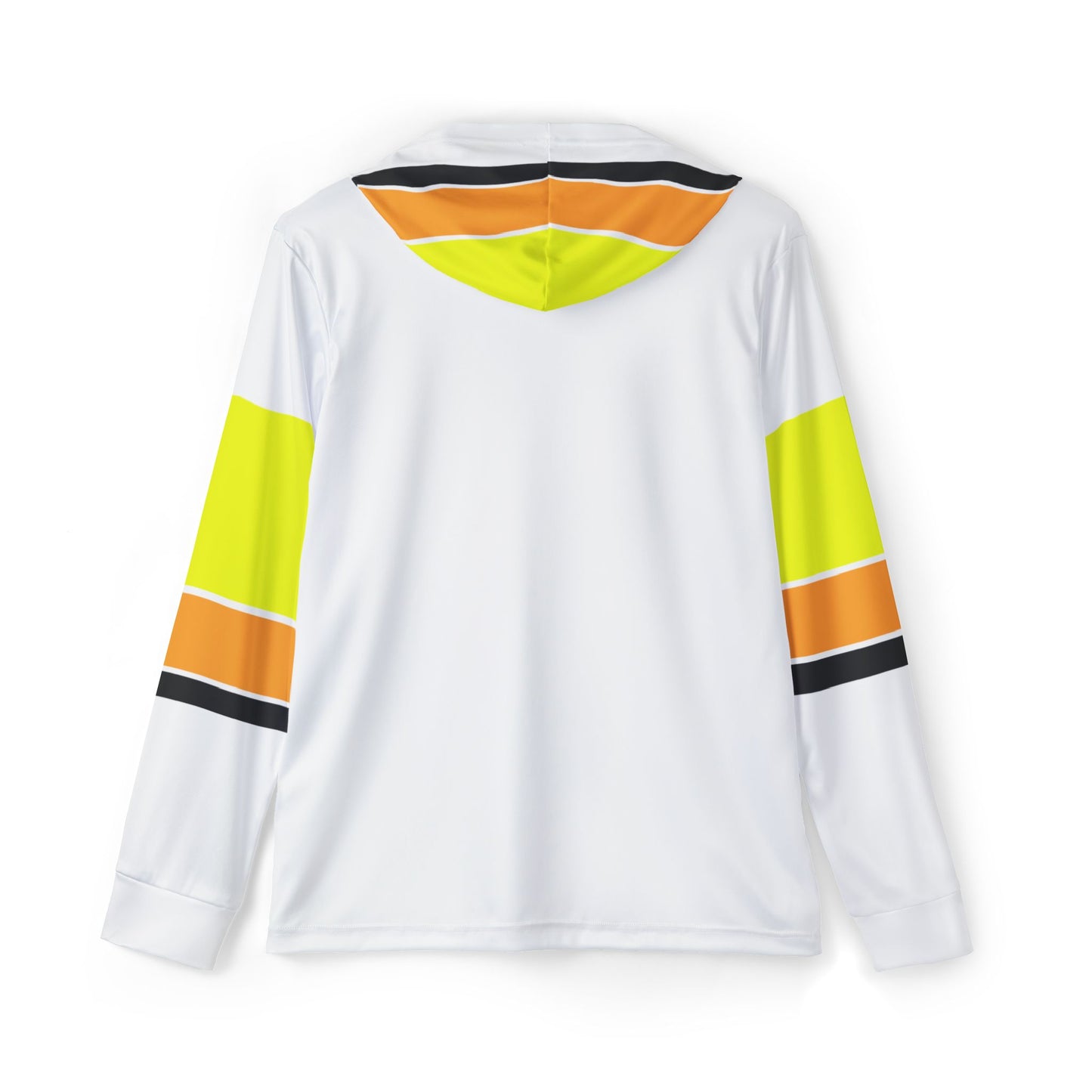 Ye Fleet Sports Hoodie with Striped Sleeves and Hood for Men