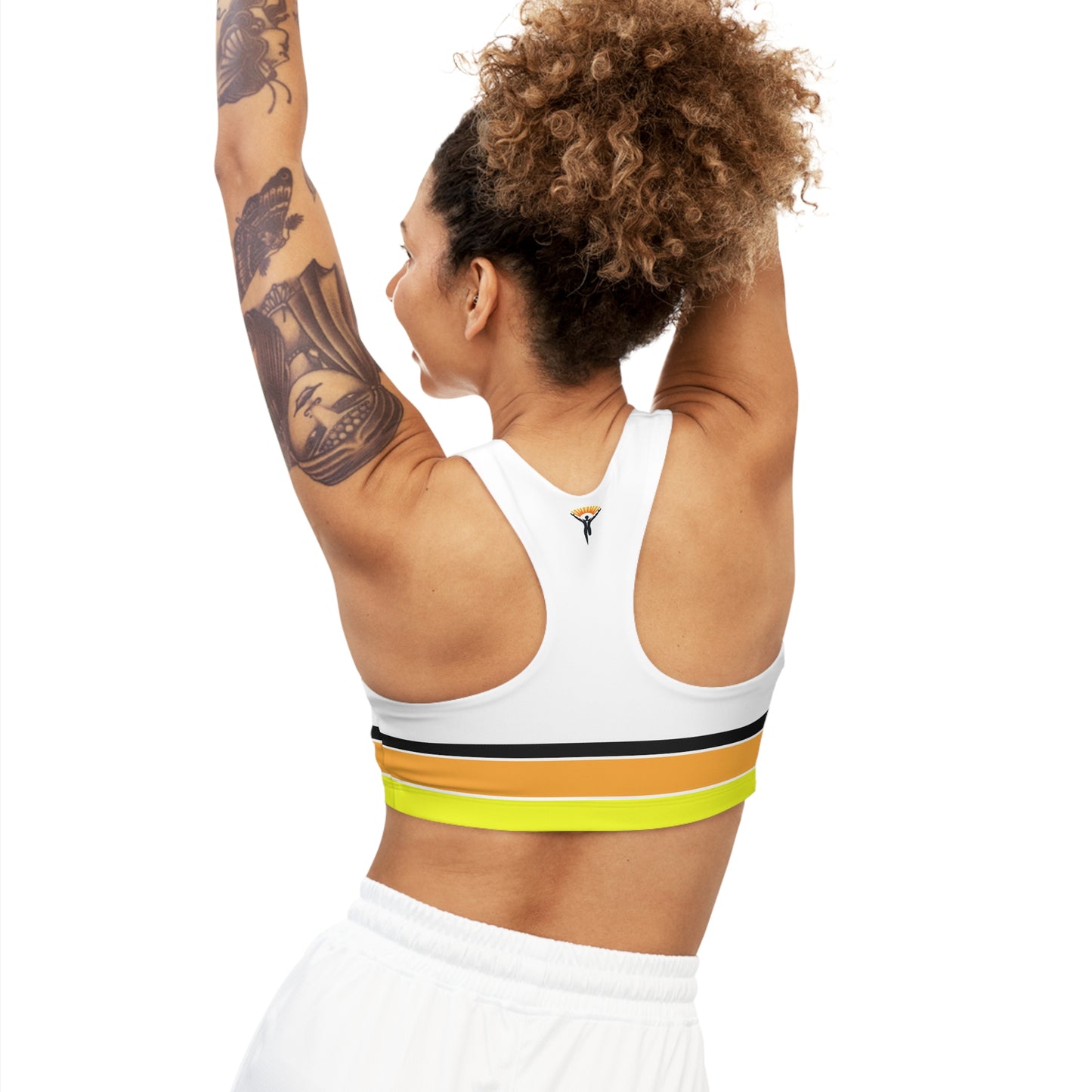 Ye Fleet Horizontal Strip Sports Bra